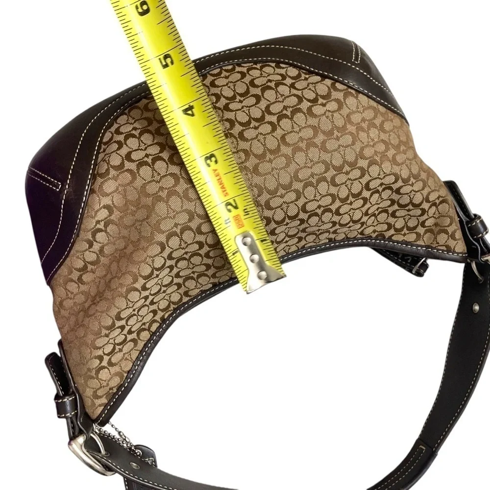 Coach vintage y2k 6351 brown signature mini soho hobo bag